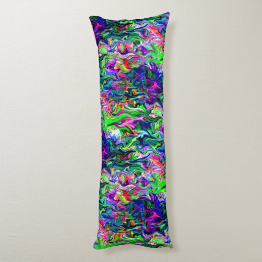 Crazee Squiggly Garden.... Lichaamskussen (Achterkant (Verticaal))