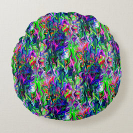 Crazee Squiggly Garden.... Rond Kussen