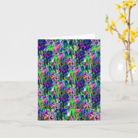 Crazee squiggly tuin.... kaart (Gele Bloem)