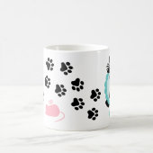 Craziest Award voor gekke kat Lady Paw print Funny Koffiemok (Center)