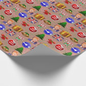 Crazy 2016 Kerstmis Cadeaupapier (Hoek)