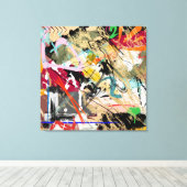 Crazy 2's canvas afdruk (Insitu (Houten vloer))