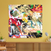 Crazy 2's canvas afdruk (Insitu (Woonkamer))