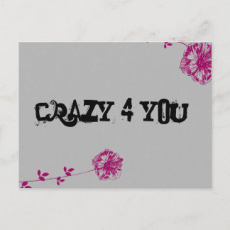 Crazy 4 jij! Briefkaart