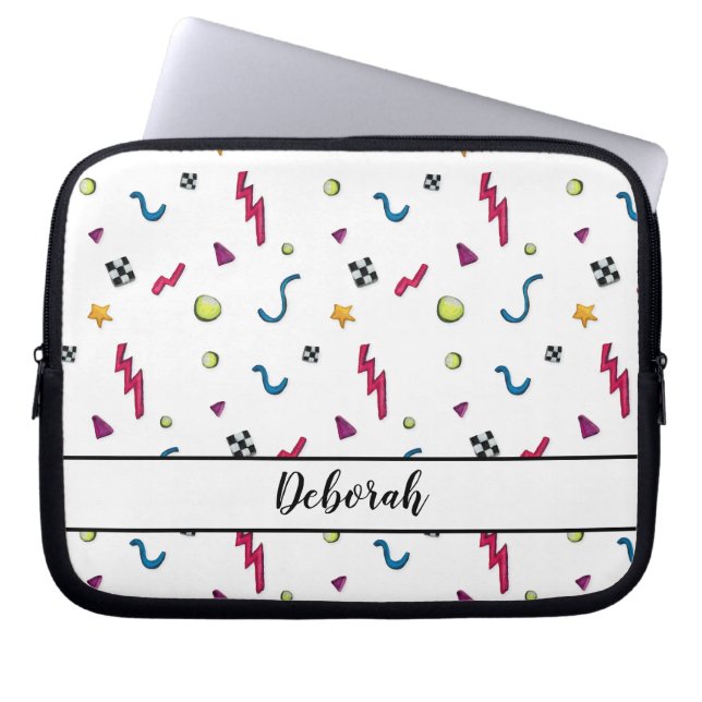 Crazy 80 - Pattern Laptop Sleeve (Voorkant)