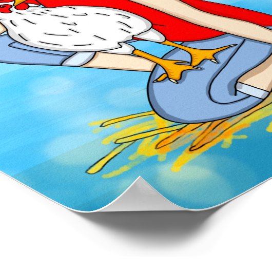 Crazy a Cool Chicks | Chicken Art Poster (Hoek)