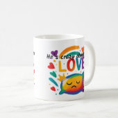 "Crazy About Her" Pride Mok | Regenboog LGBTQ+ Lie (Voorkant rechts)