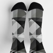 Crazy Abstract Argyle Socks in zwart en grijs Sokken (Top)
