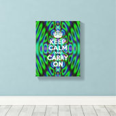 Crazy Abstract Keep Calm Canvas Afdruk (Insitu (Houten vloer))