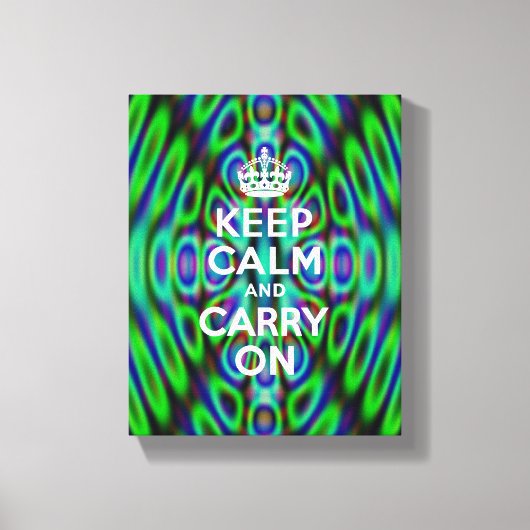 Crazy Abstract Keep Calm Canvas Afdruk (Voorkant)