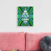Crazy Abstract Keep Calm Canvas Afdruk (Insitu (Woonkamer))