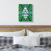 Crazy Abstract Keep Calm Canvas Afdruk (Insitu (Slaapkamer))