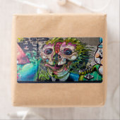Crazy achtige horror Skull Graffiti Etiket (Insitu)