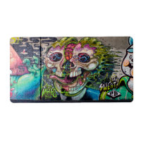 Crazy achtige horror Skull Graffiti