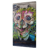 Crazy achtige horror Skull Graffiti Klembord (Links)