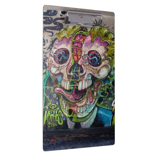 Crazy achtige horror Skull Graffiti Klembord (Rechts)