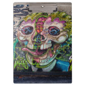 Crazy achtige horror Skull Graffiti Klembord (Voorkant)