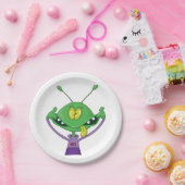 Crazy Alien Paper Borden Papieren Bordje (Feest)