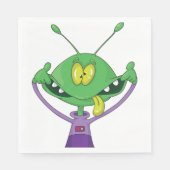 Crazy Alien Paper Napkins Servet (Voorkant)