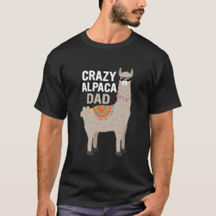 Crazy Alpaca Dad T-shirt