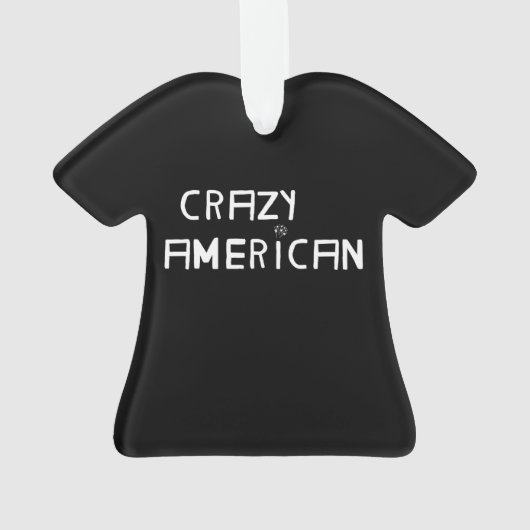 Crazy American Christmas Ornament (achterkant)