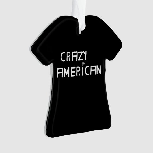 Crazy American Christmas Ornament (voorkant)
