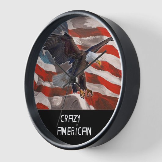 Crazy American Eagle Clock (Hoek)
