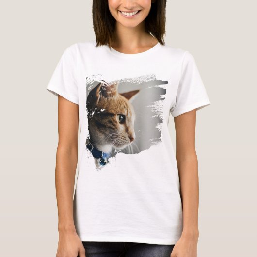 Crazy and Funny Cat T-shirt (Voorkant)