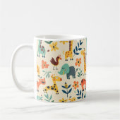 Crazy Animals Kleurrijke Patroon Koffiemok (Links)