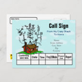 Crazy Antenna Ham Radio Shack QSL-kaarten Briefkaart (Voorkant / Achterkant)