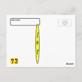 Crazy Antenna Ham Radio Shack QSL-kaarten Briefkaart (Achterkant)