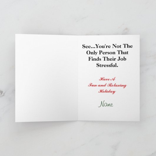 Crazy Antenna House Kerstmis Kaart (Binnen)