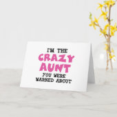 Crazy Aunt Kaart (Gele Bloem)