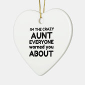 CRAZY AUNT KERAMISCH ORNAMENT (Links)