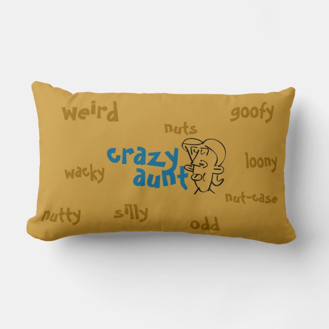 Crazy Aunt Kussen (Voorkant)
