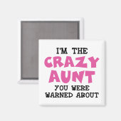 Crazy Aunt Magneet (Voorkant / Achterkant)