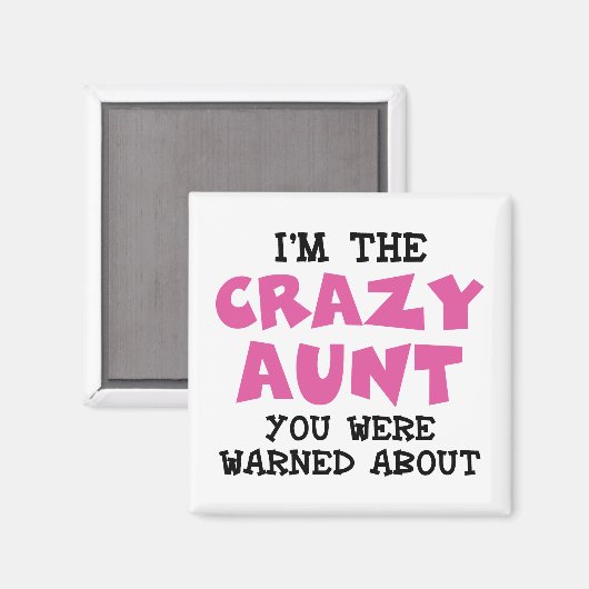 Crazy Aunt Magneet (Voorkant / Achterkant)