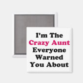 Crazy Aunt Magneet (Voorkant / Achterkant)