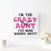 Crazy Aunt Vierkante Klok (Huis)