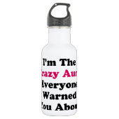 Crazy Aunt Waterfles (Voorkant)