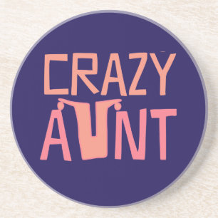 Crazy Aunt Zandsteen Onderzetter
