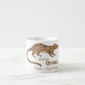 Crazy Australian Quoll eet alles wat een smakelijk Espresso Kop (Voorkant)