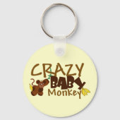 Crazy Baby Monkey Sleutelhanger (Voorkant)