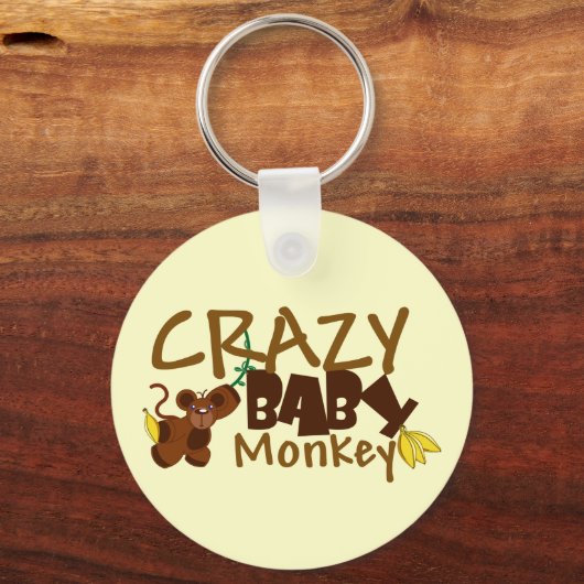 Crazy Baby Monkey Sleutelhanger (Voorkant)