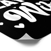 Crazy Badminton Speler Vrouw Shuttle Poster (Hoek)