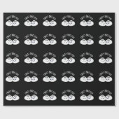 Crazy Bao You Funny Dimsum Pun Cadeaupapier (Vlak)