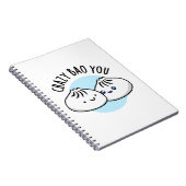 Crazy Bao You Funny Dimsum Pun Notitieboek (Rechterzijde)
