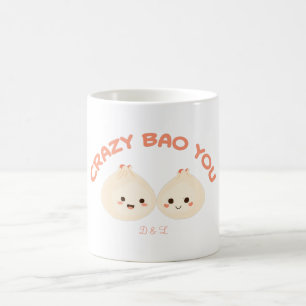 Crazy Bao You Schattige paar T-shirt set Koffiemok