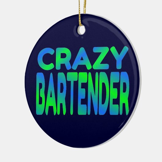 Crazy Bartender Keramisch Ornament (Links)