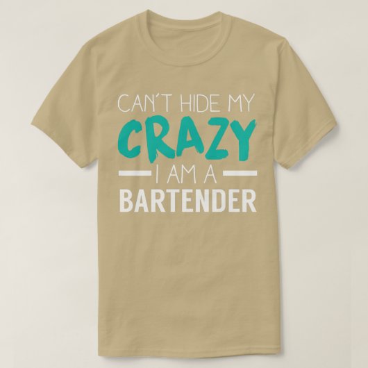 Crazy Bartender T-shirt (Design voorkant)